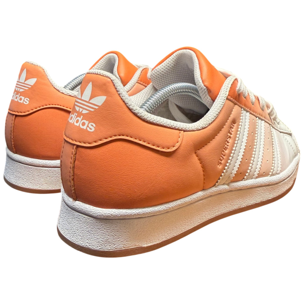 ADIDAS Superstar Women's 8 Gradient Copper Sneakers Orange Leather Shoes Casual - Picture 5 of 11
